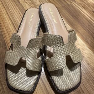 Madden Girl Woven Slide Sandals